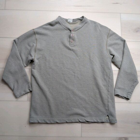 VTG United Colors of Benetton 1/4 Button Sweater Mens 3XL Blue Family Italy Made - Picture 1 of 11